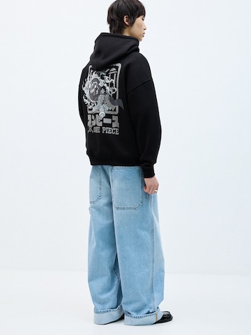 Pull&Bear Sweatshirt in Schwarz