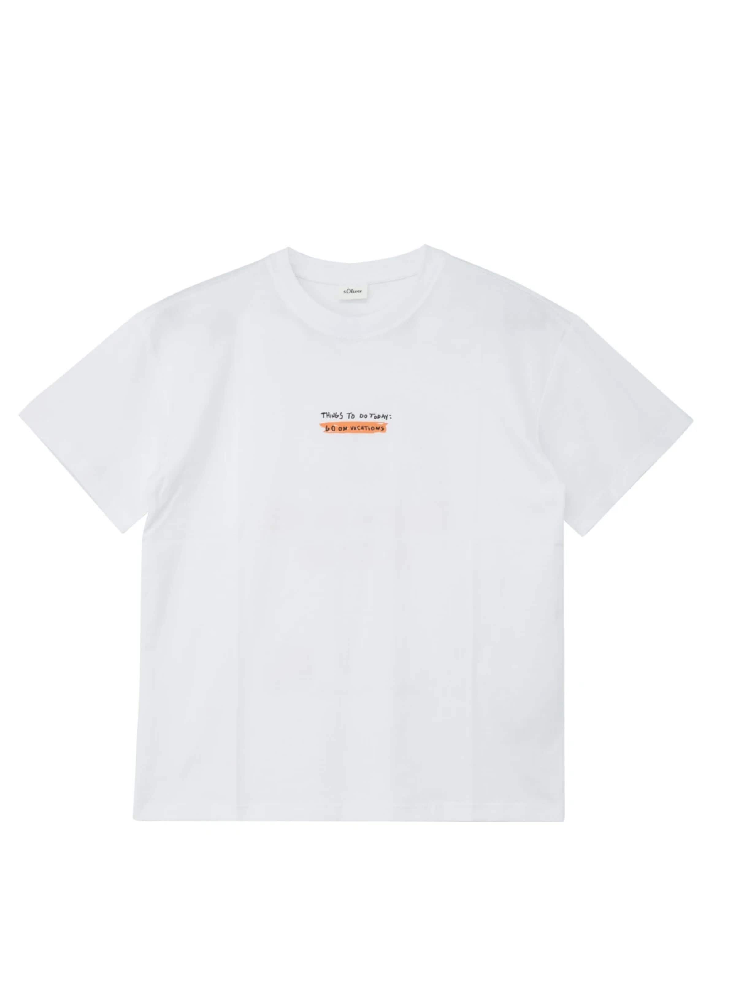 s.Oliver T-Shirt 's.Oliver - Jongens t-shirt' en 170-176 en blanc, Vue avec produit