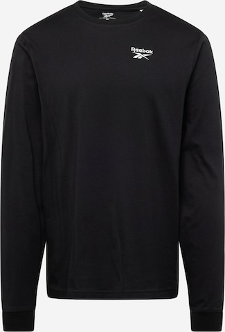 ReebokTehnička sportska majica - crna boja: prednji dio