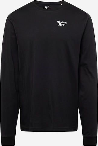 T-Shirt fonctionnel Reebok en noir : devant