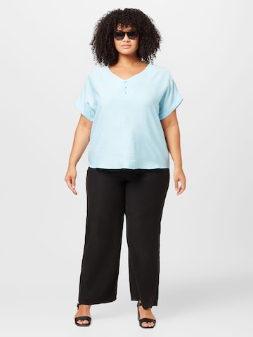 Fransa Curve - Blusa en azul