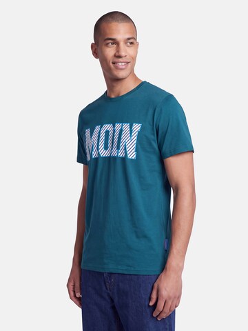 salzhaut Shirt 'Diek - Moin' in Blue: front
