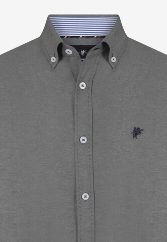 DENIM CULTURE Regular Fit Skjorte 'Elroy' i grå