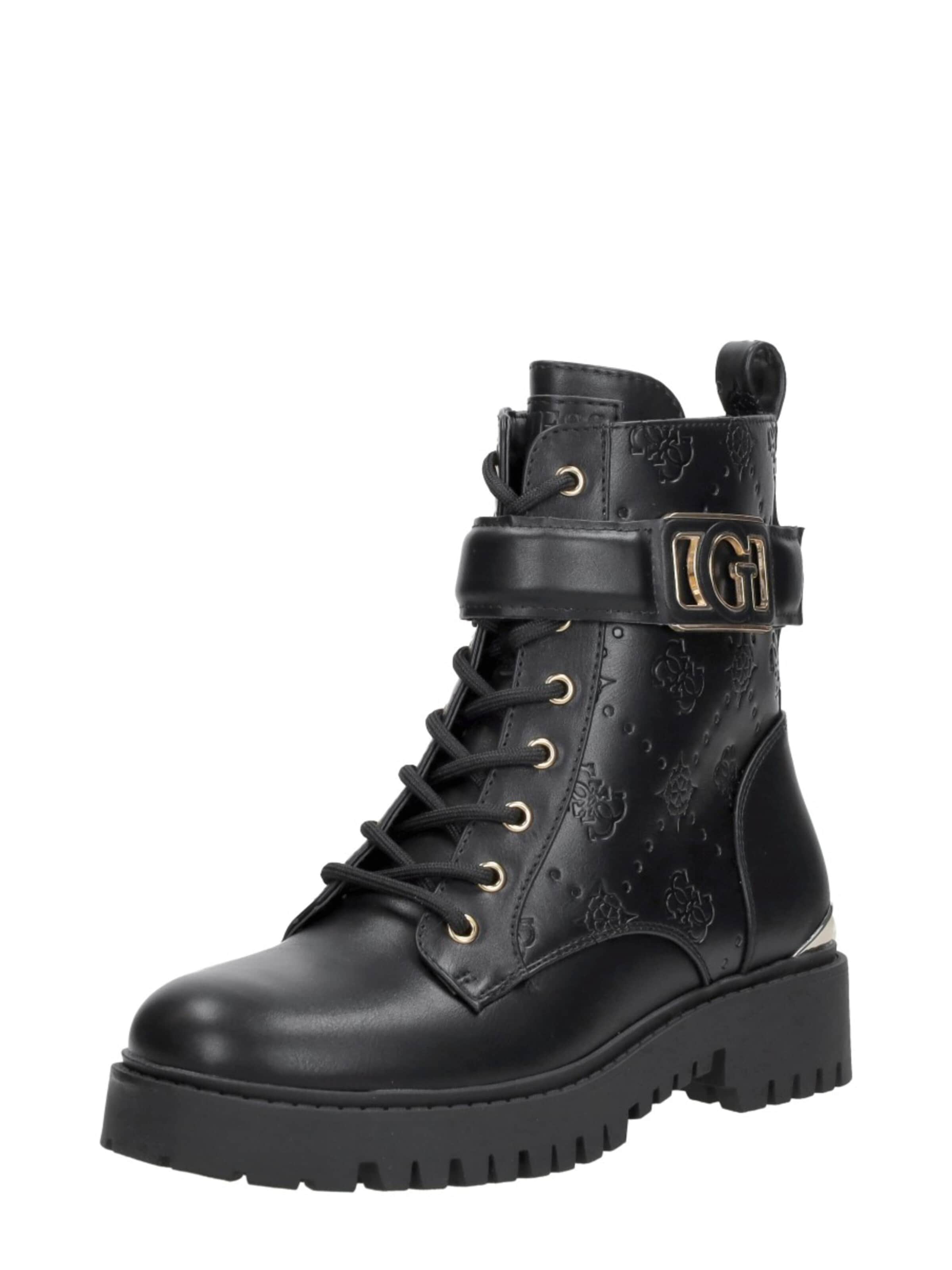 Bottines à lacets 'Oranda' GUESS en noir