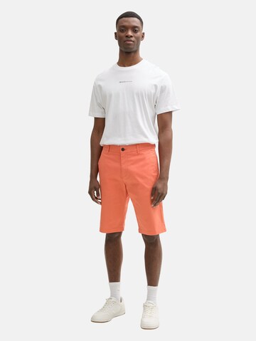 TOM TAILOR DENIM Regular Chino trousers in Orange