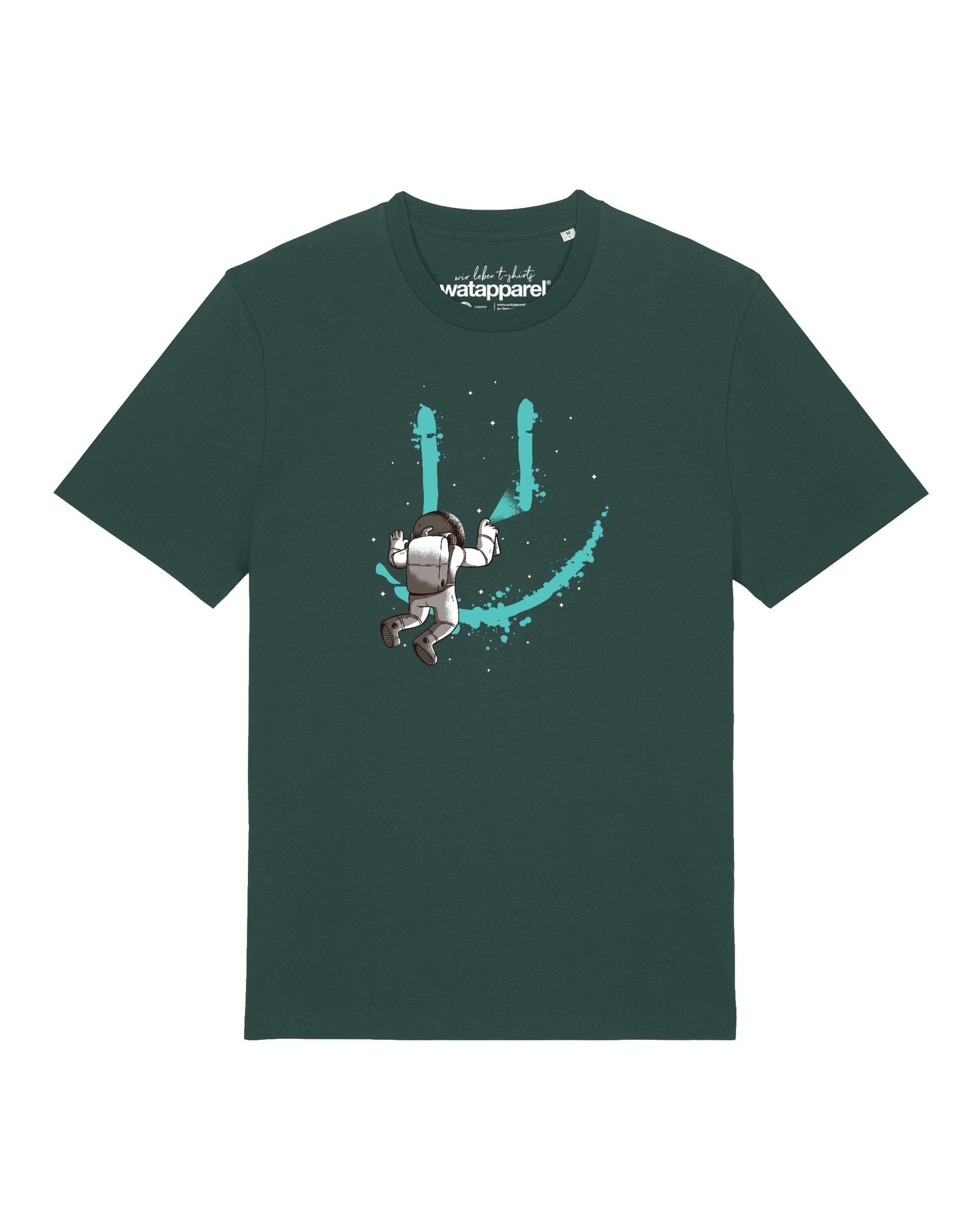 T-Shirt ' Graffiti Astronaut ' Watapparel en vert : devant