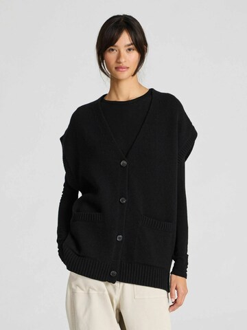 Gai+Lisva Bodywarmer 'Thea' in Zwart: voorkant