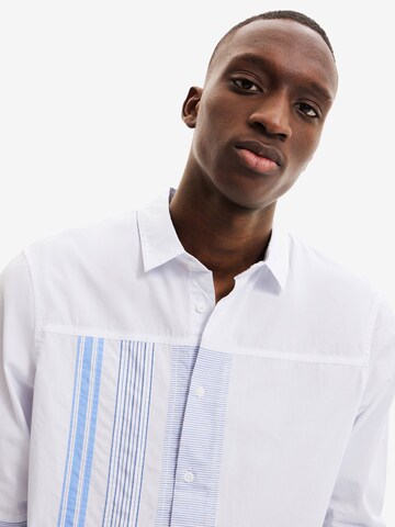 Desigual Regular fit Button Up Shirt 'Bernard' in White