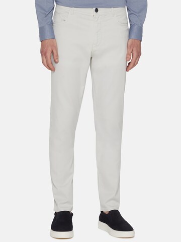 Boggi Milano Regular Jeans in White: front