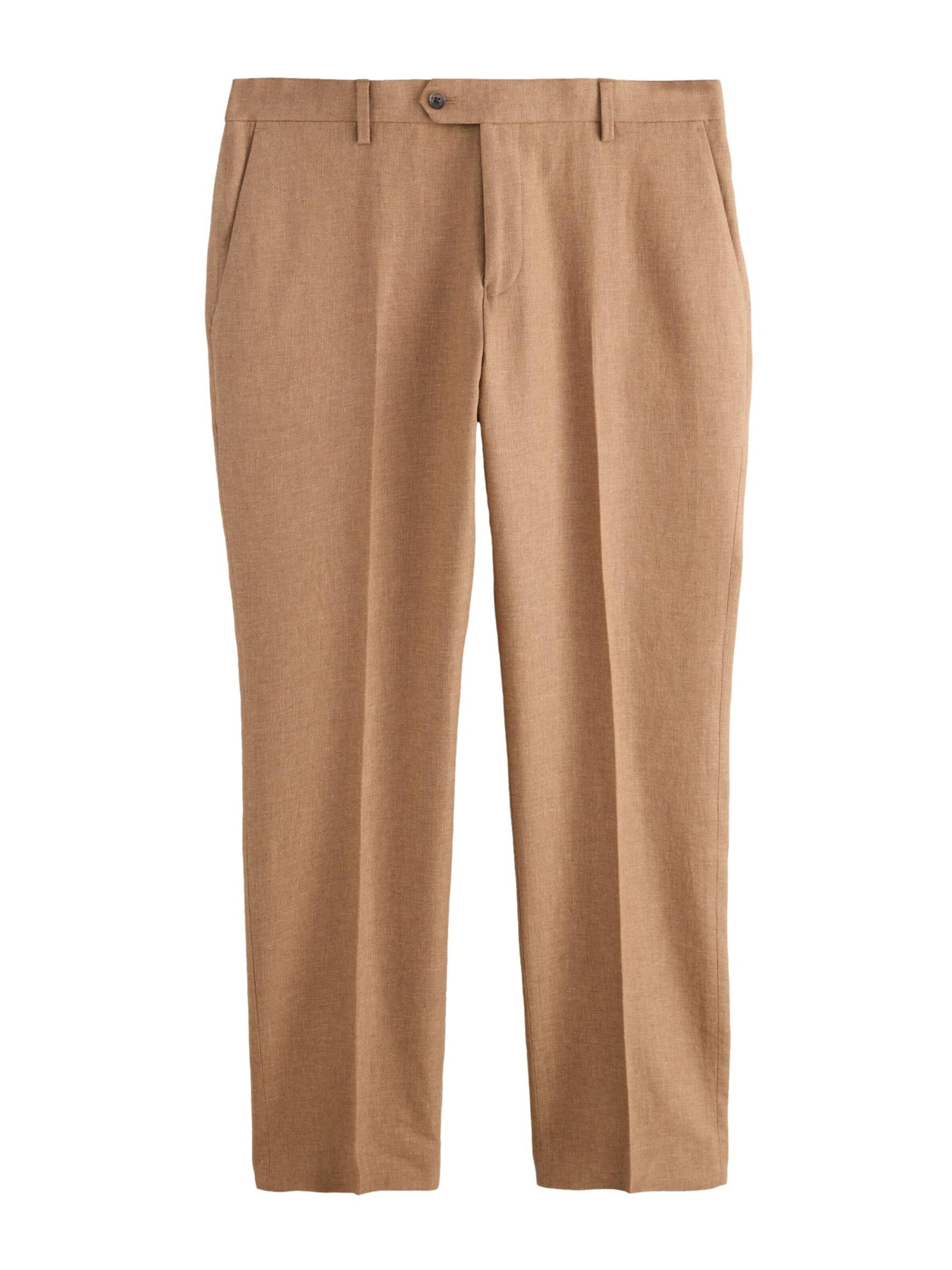 Next Bukser med fals i brun: forside