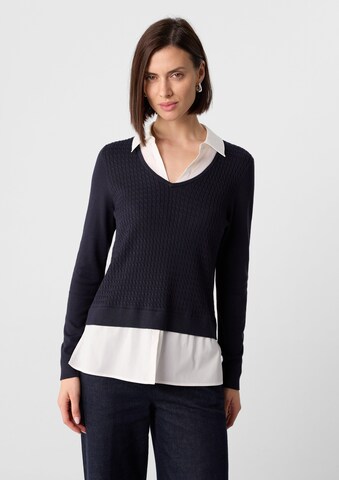 Pull-over COMMA en bleu : devant