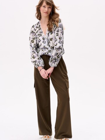 Blue Shadow Blouse in Mixed colors