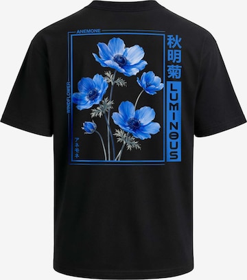 Neverless Shirt 'Lumineus' in Schwarz: Vorderseite