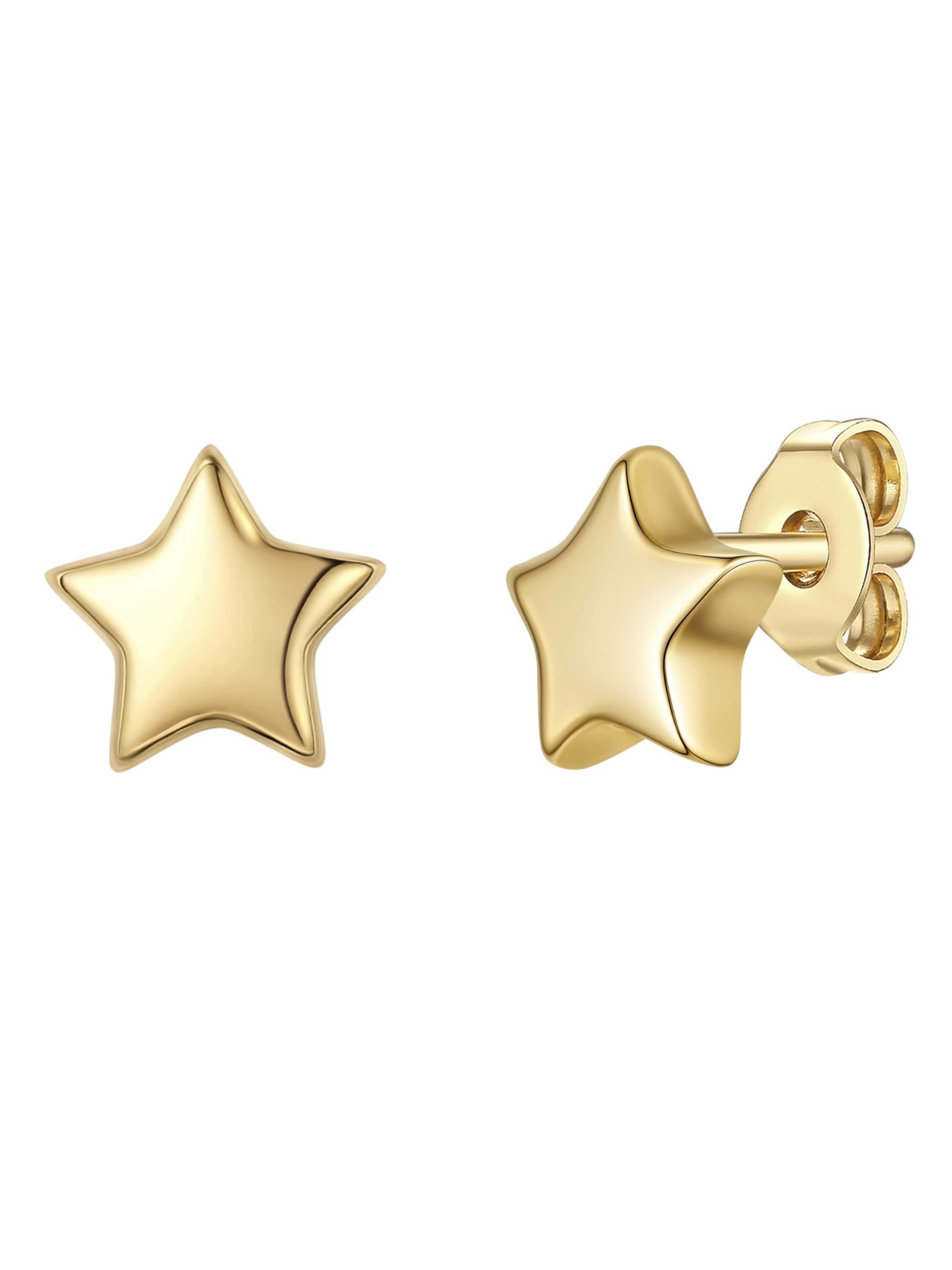 Lulu & Jane - Pendientes en oro: frente