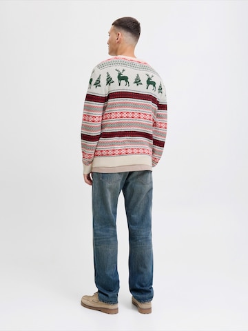 JACK & JONES Tröja 'JJXMAS NOEL' i grön