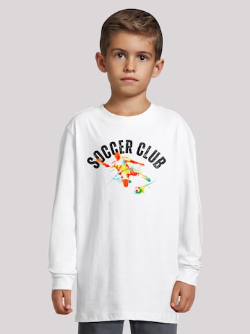 F4NT4STIC Shirt 'Soccer Club Sport Fan Artwork' in White: front