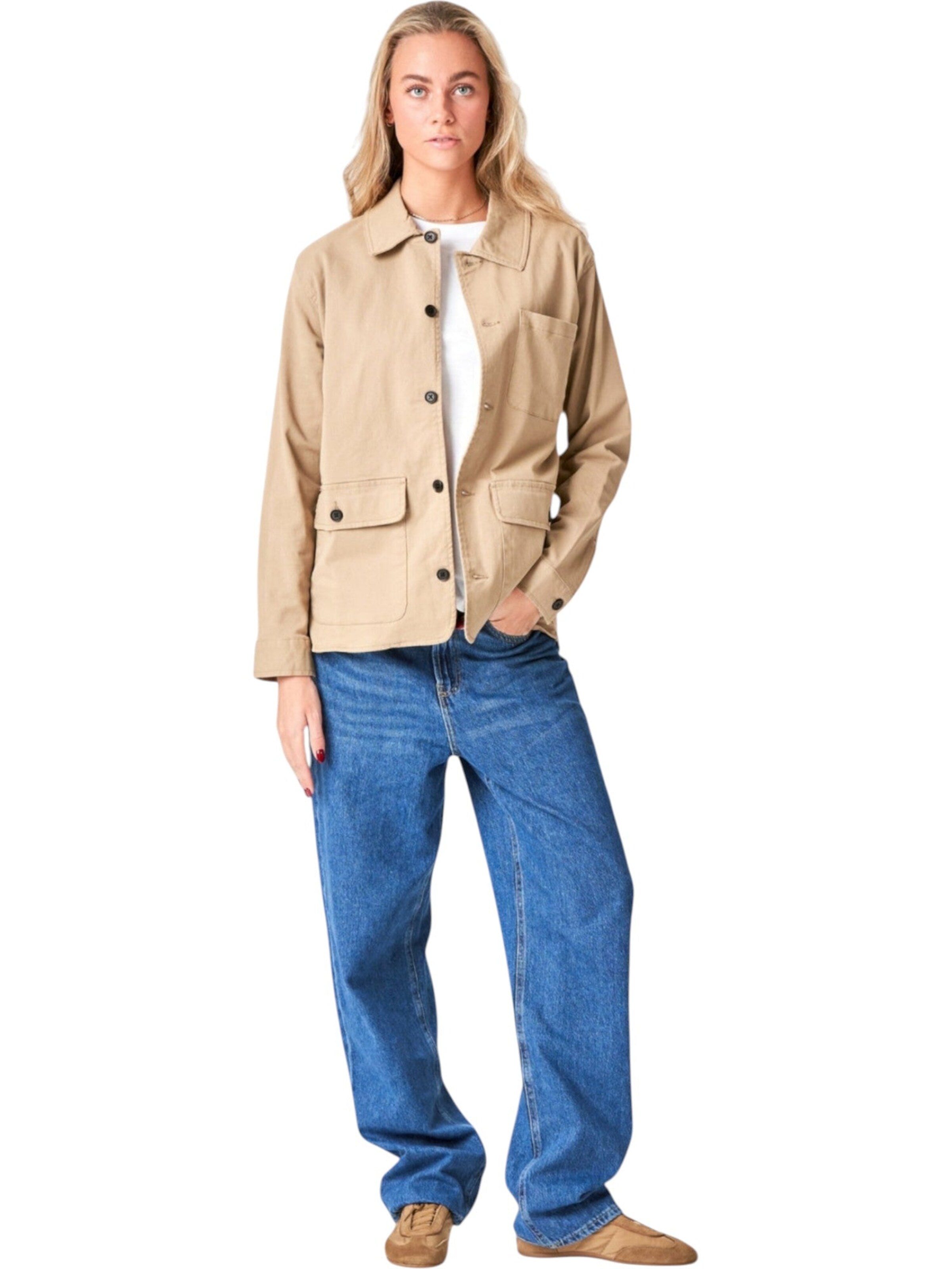 TEESHOPPEN Jacke in Beige