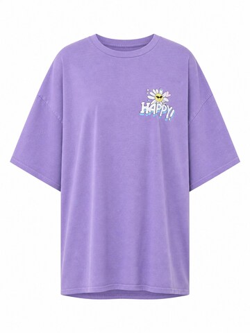 Worldclassca Oversized Shirt in Purple: front