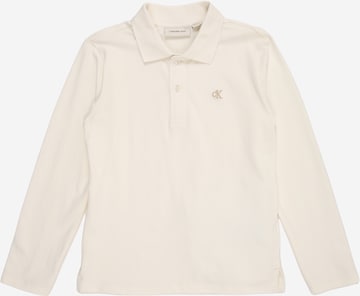 T-Shirt Calvin Klein Jeans en blanc : devant