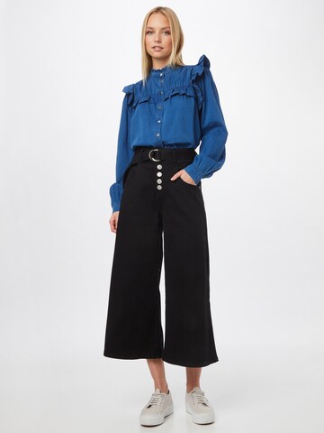 QS Bluse in Blau