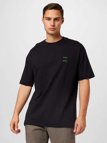 Samsøe Samsøe قميص 'JOEL' بلون أسود: الأمام