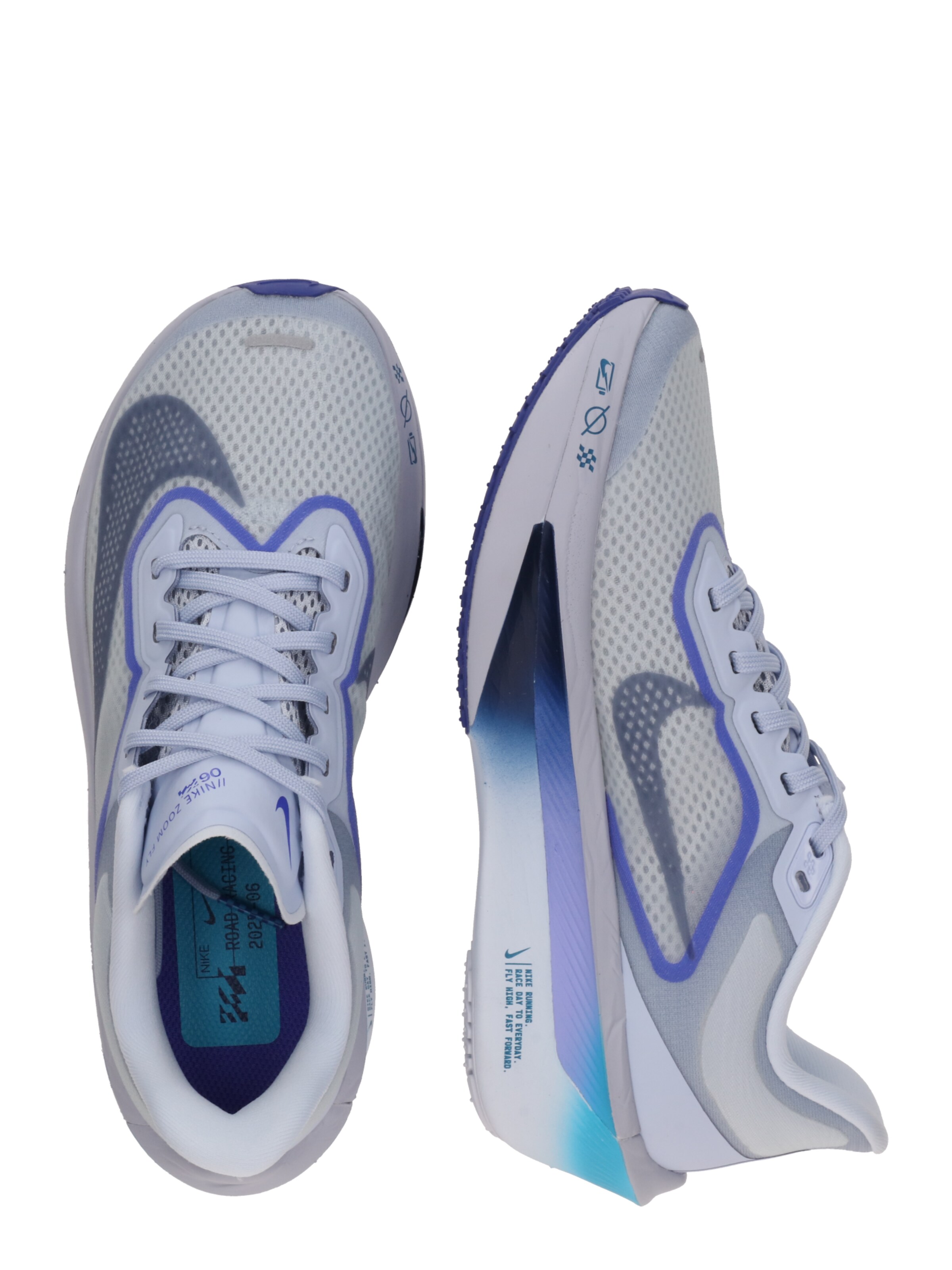 Chaussure de course 'Zoom Fly 6' NIKE en blanc