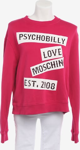 Love Moschino Sweatshirt & Zip-Up Hoodie in L in Pink: front