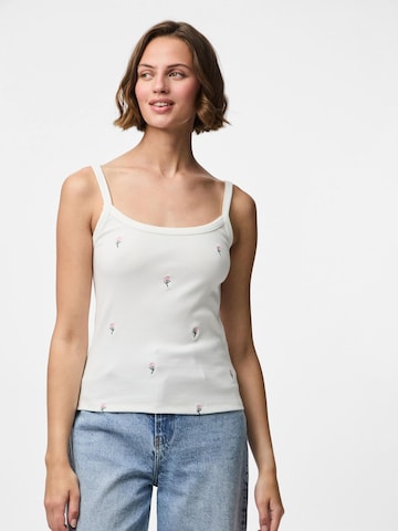 Haut 'PCMay' PIECES en blanc : devant