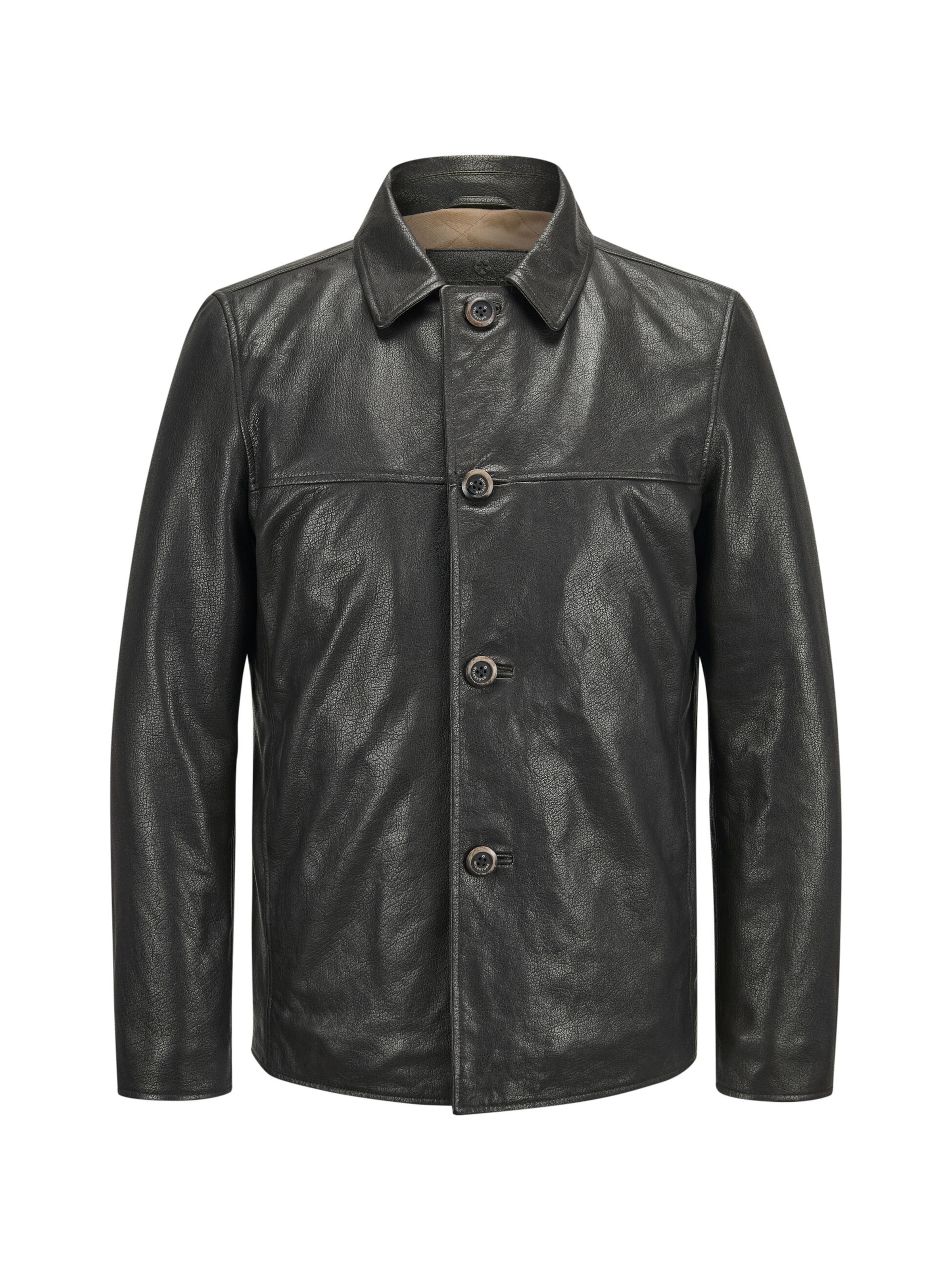 MILESTONE Jacke 'Marlon' in Schwarz: Vorderseite
