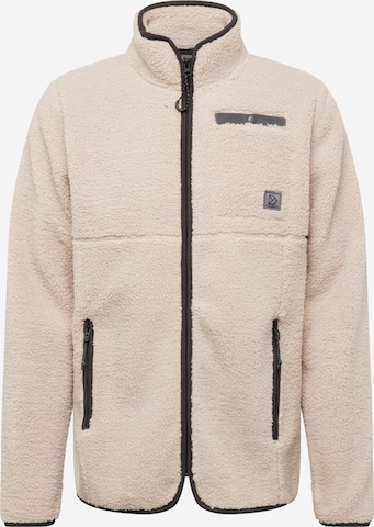 Didriksons Funktionele fleece-jas 'PHOENIX' in Beige: voorkant