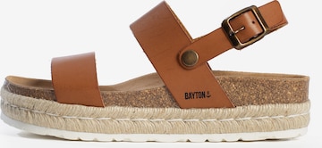 Bayton Sandal 'Gaceo' in Brown: front