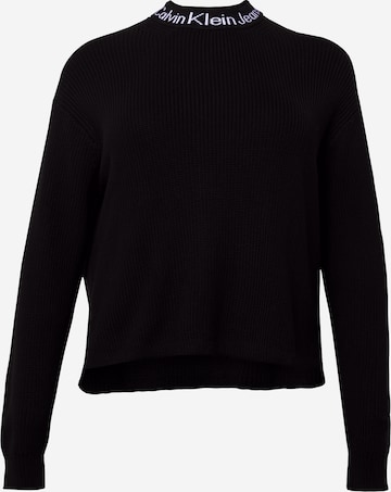 Pull-over Calvin Klein Jeans Curve en noir : devant