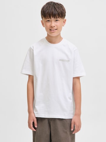 Jack & Jones Junior Shirts 'Union Back' i hvid: forside
