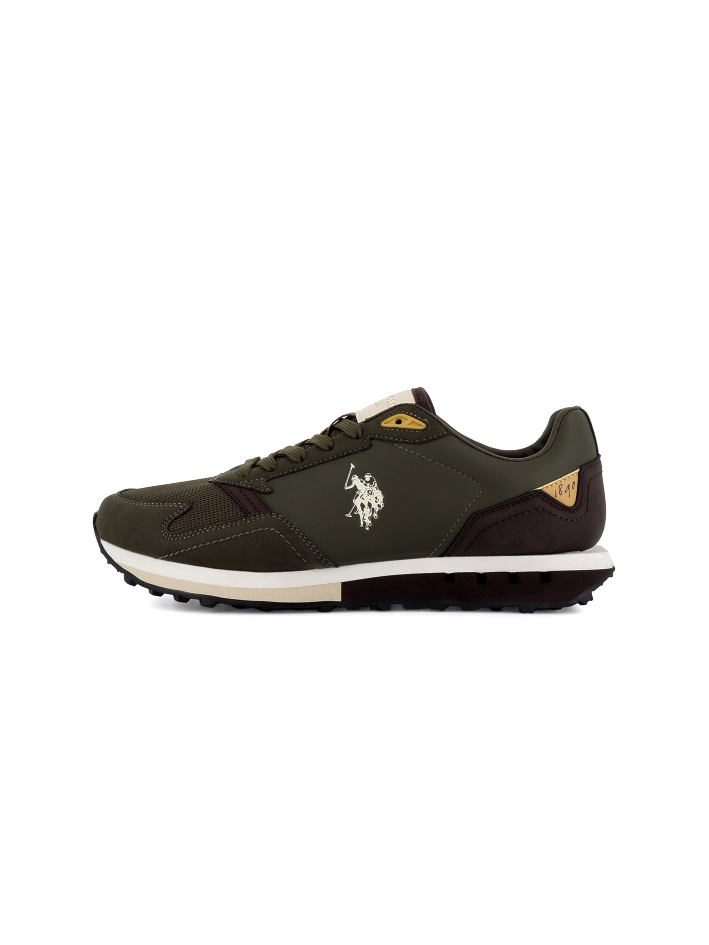Baskets basses 'April' US POLO ASSN. en beige : devant