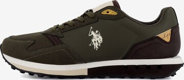 Baskets basses 'April' US POLO ASSN. en beige : devant