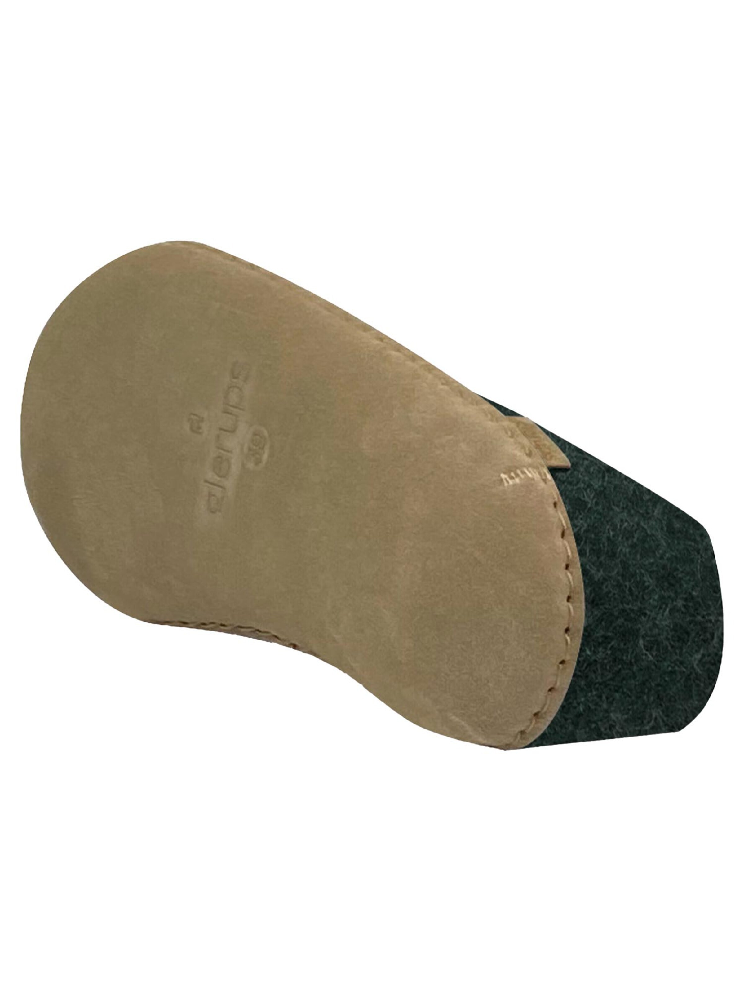 Glerups Slipper 'Ledersohle' in Green