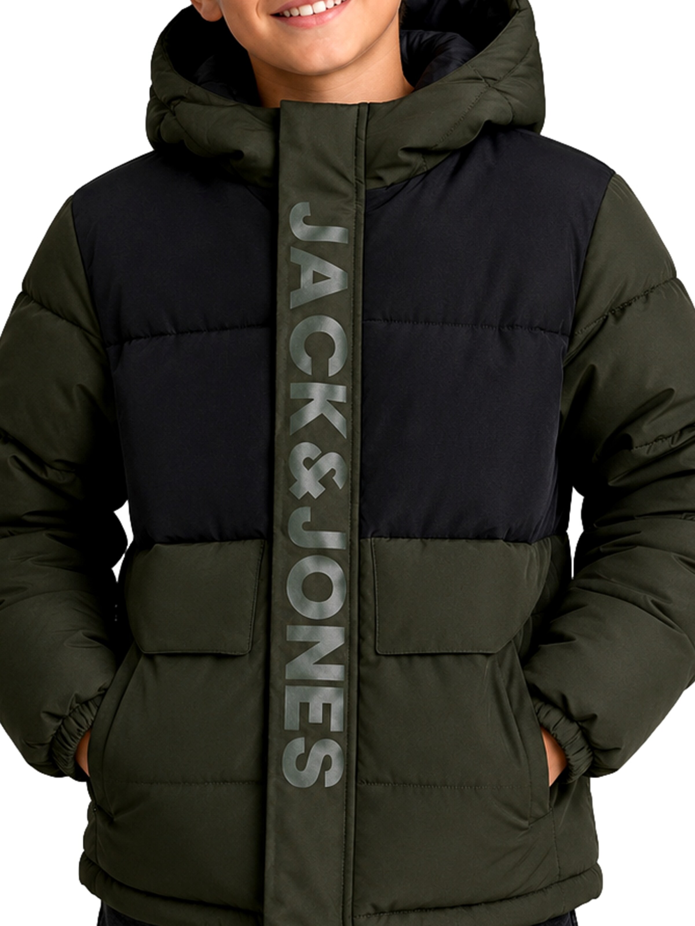 Jack & Jones Junior Jacke 'JCOSPEED' in Grün