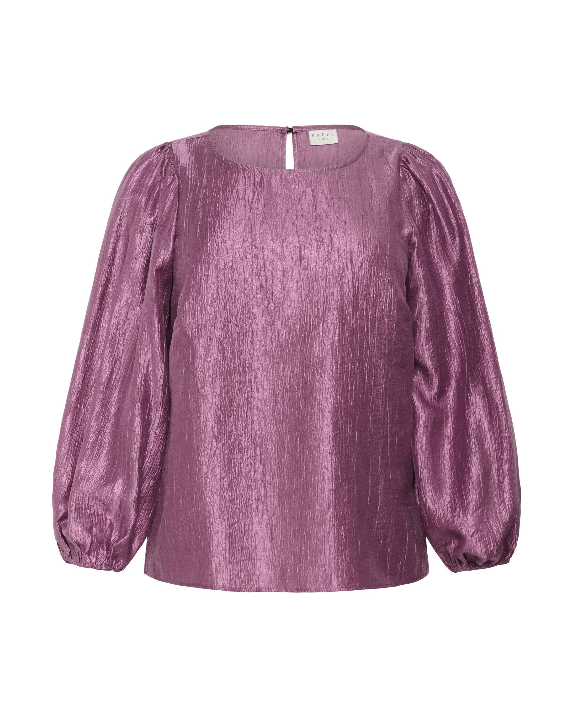 KAFFE CURVE Bluse in Lila: Vorderseite