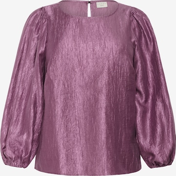 KAFFE CURVE Blouse in Purple: front