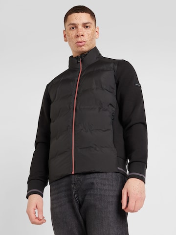 Hackett London Демисезонная куртка 'EQUINOX' в Черный: спереди