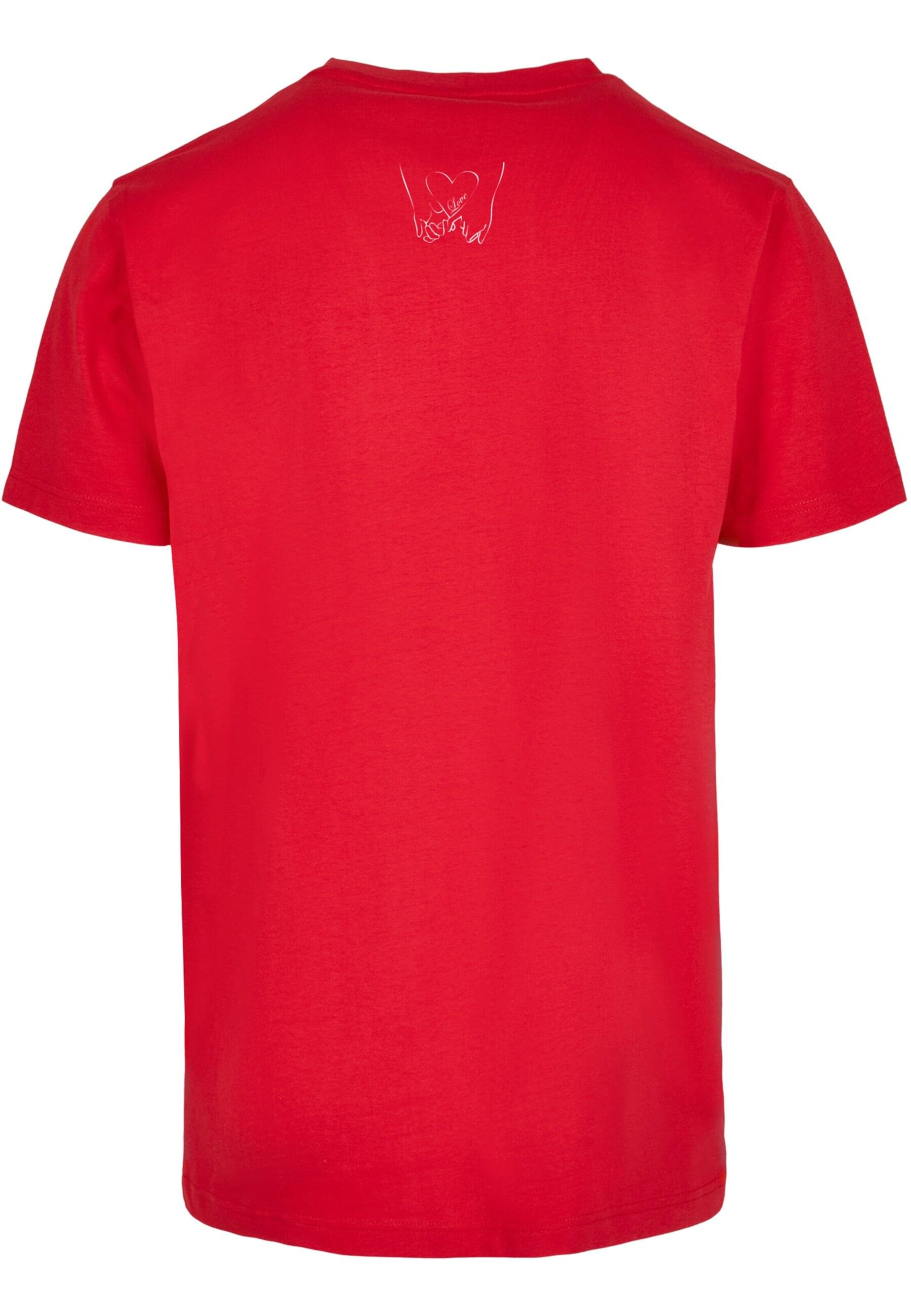 T-Shirt 'Love 2' Merchcode en rouge