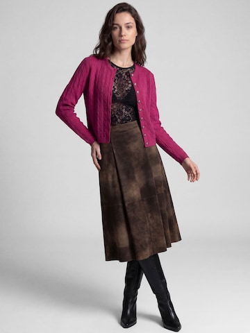 SPIETH & WENSKY Skirt 'Gwendolin' in Brown: front