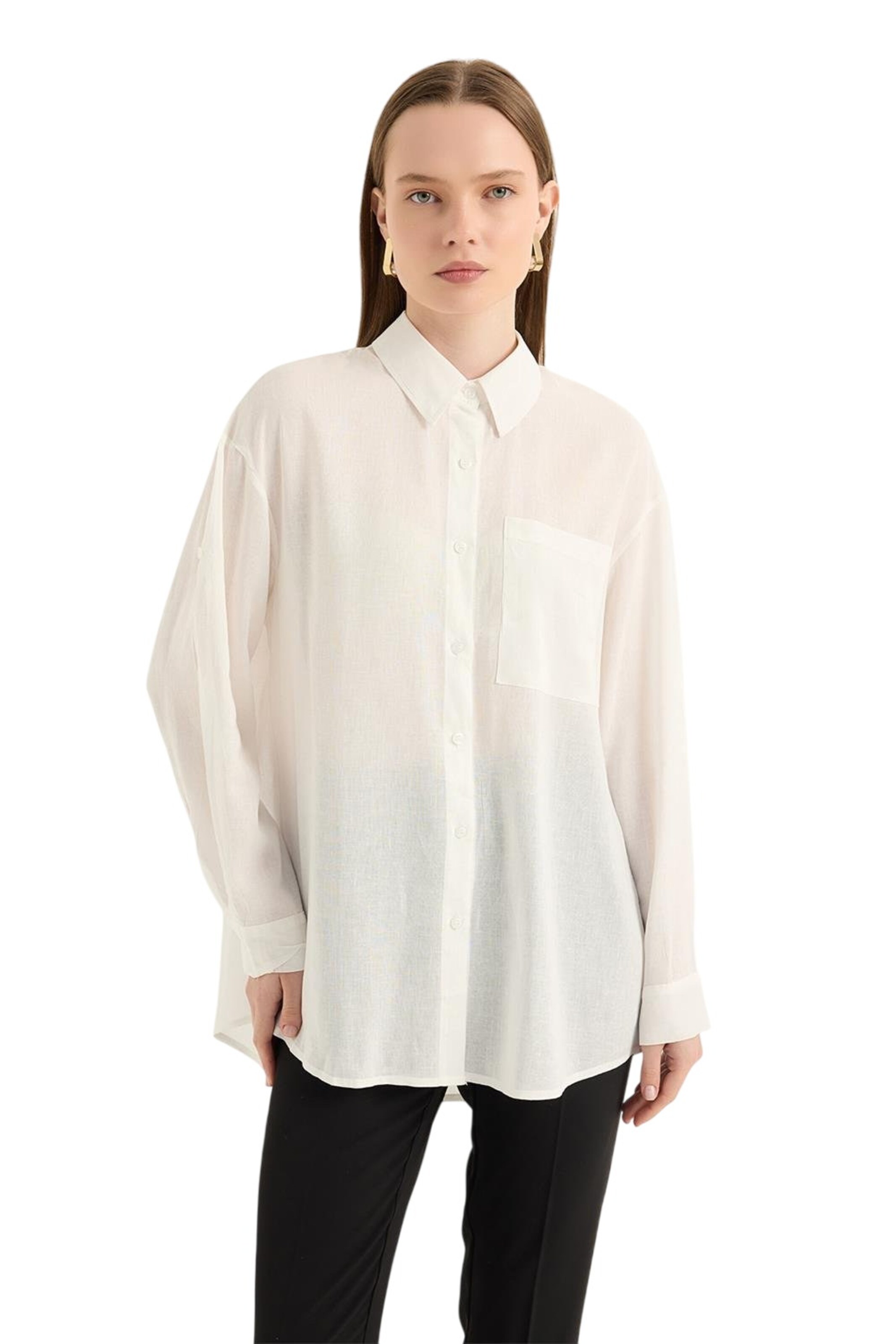 HOME STORE Blouse in White: front