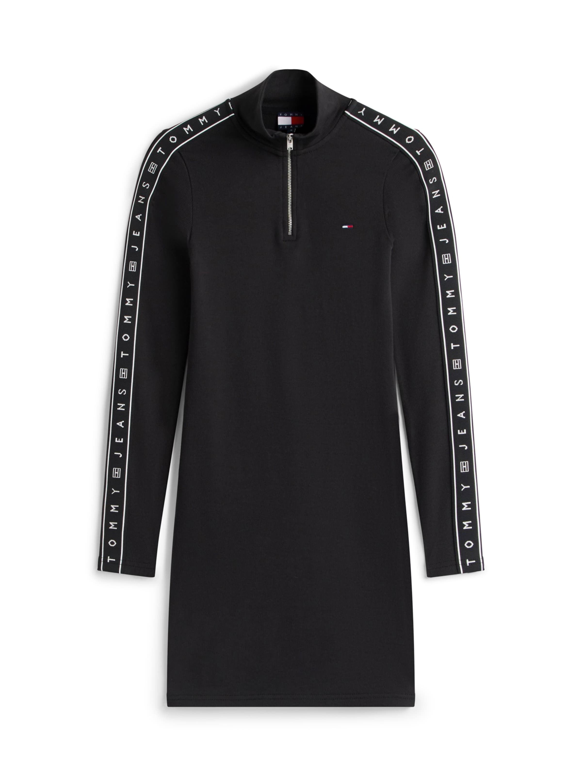 Rochie de la Tommy Jeans pe negru: față