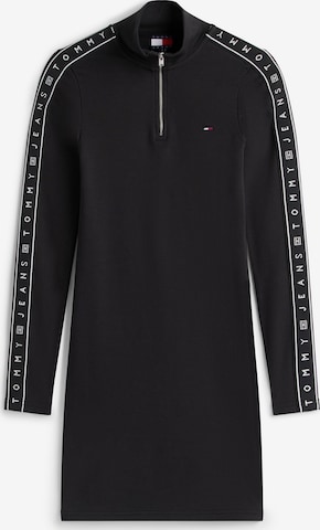 Tommy JeansHaljina - crna boja: prednji dio