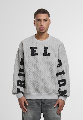 True Religion Sweatshirt in Grau: Vorderseite