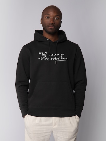 Watapparel Sweatshirt in Zwart: voorkant