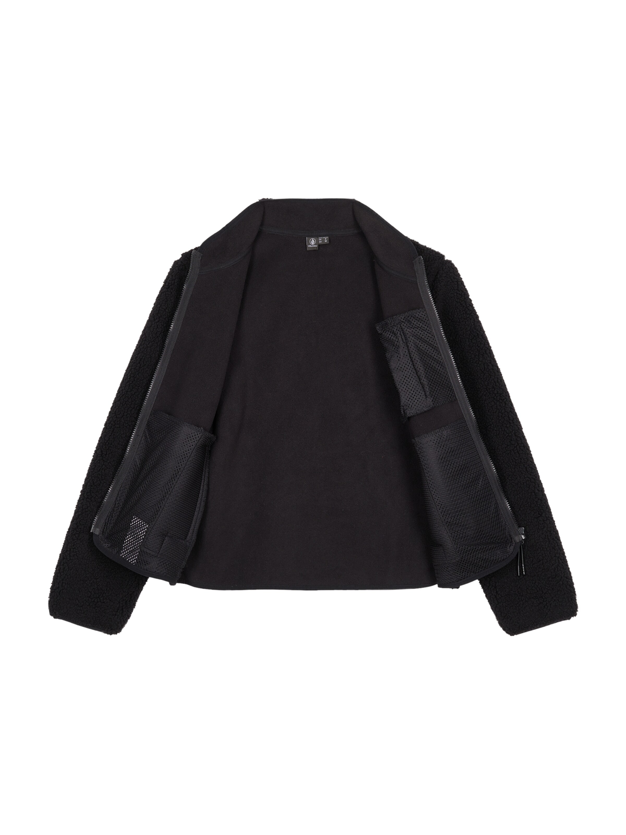 Volcom Fleece Jacket 'Wuzer Fuzzar' in Black