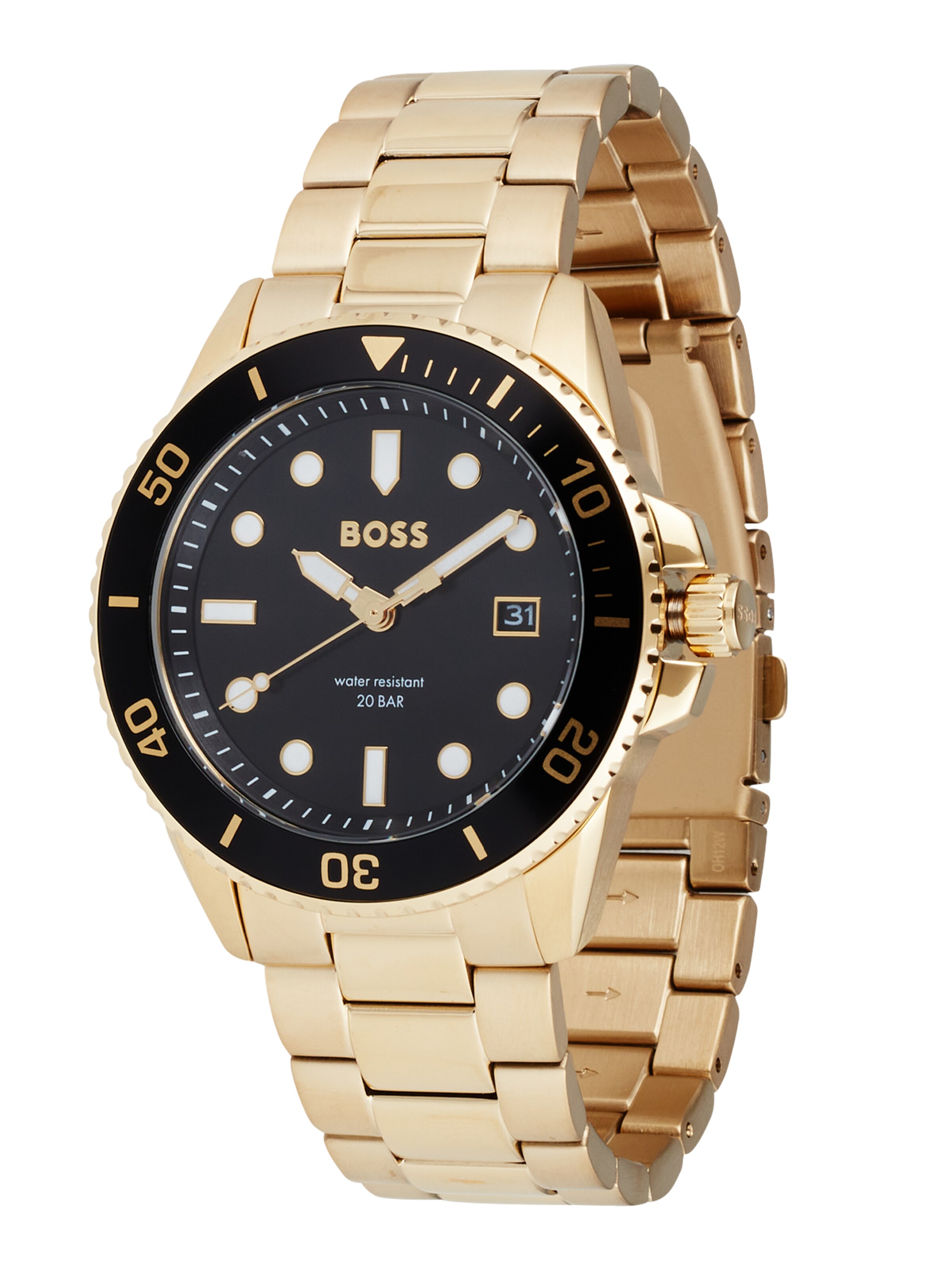 Men Watches | BOSS Black Analog Watch in Gold - BG47698