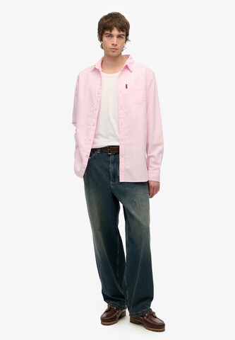 Superdry Regular fit Overhemd in Roze